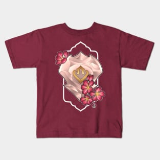 Dancer from FF14 Job Crystal with Flowers T-Shirt Kids T-Shirt